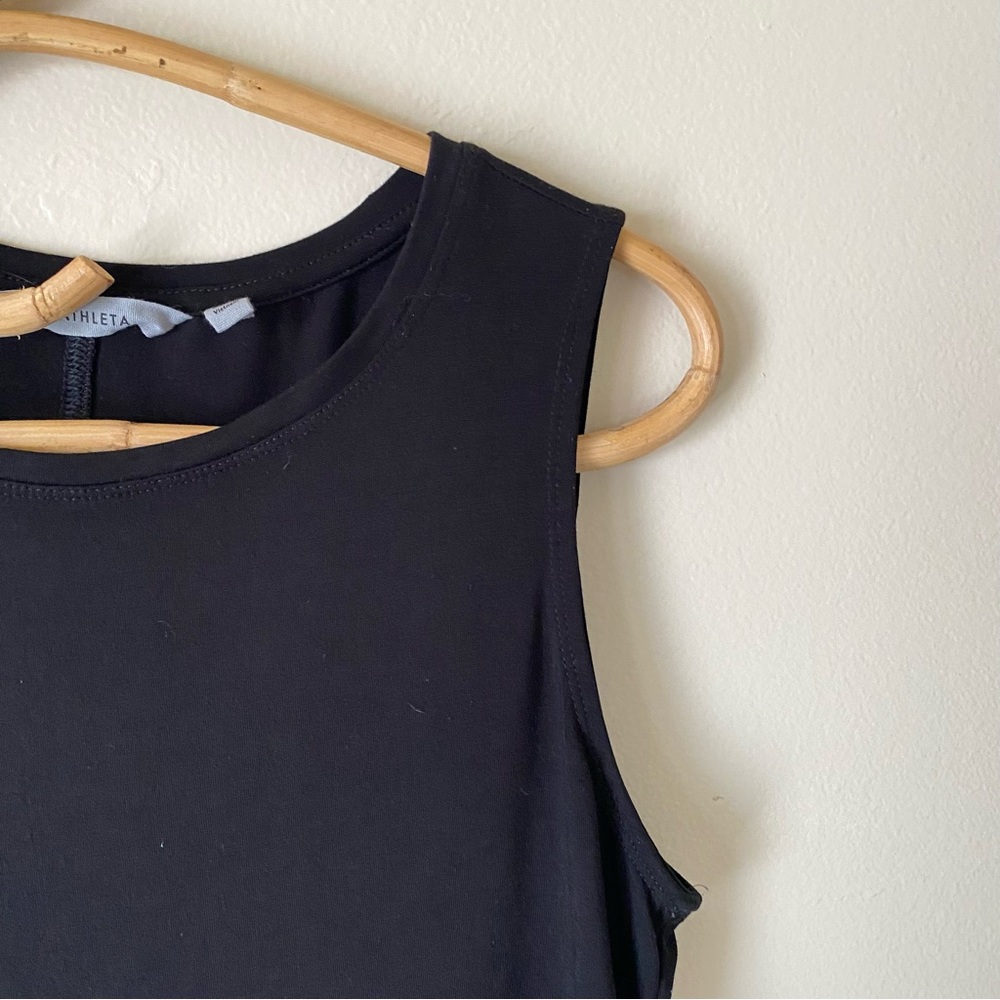 Athleta Black Side Split Tank Top - image 4
